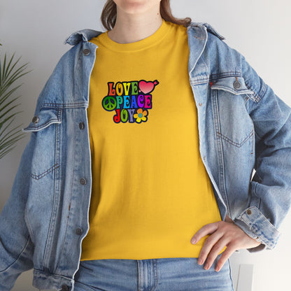 Love and Peace and Joy Psychedelic T-Shirt