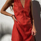 Vireous Summer Classic Cotton and Linen Sleeveless Mini Dress, Multi Colours