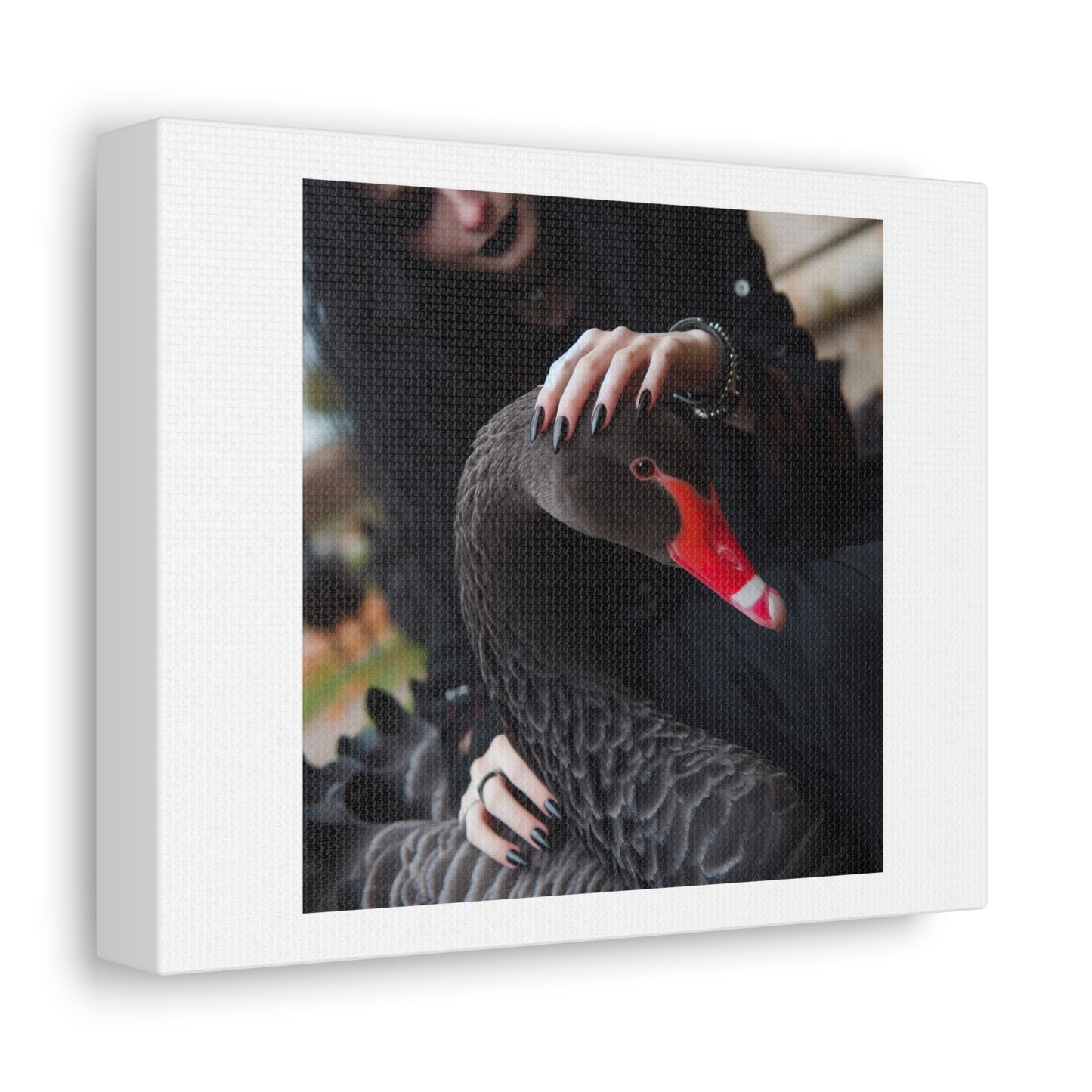 Black Swan and the Goth 'Designed by AI' Art Print on Canvas