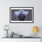 Man in the Energetic Realm, Abstract Art 'Designed by AI' Framed Print