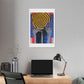 Woman Portrait from Behind, Bold Decor Art 'Designed by AI' Canvas Print