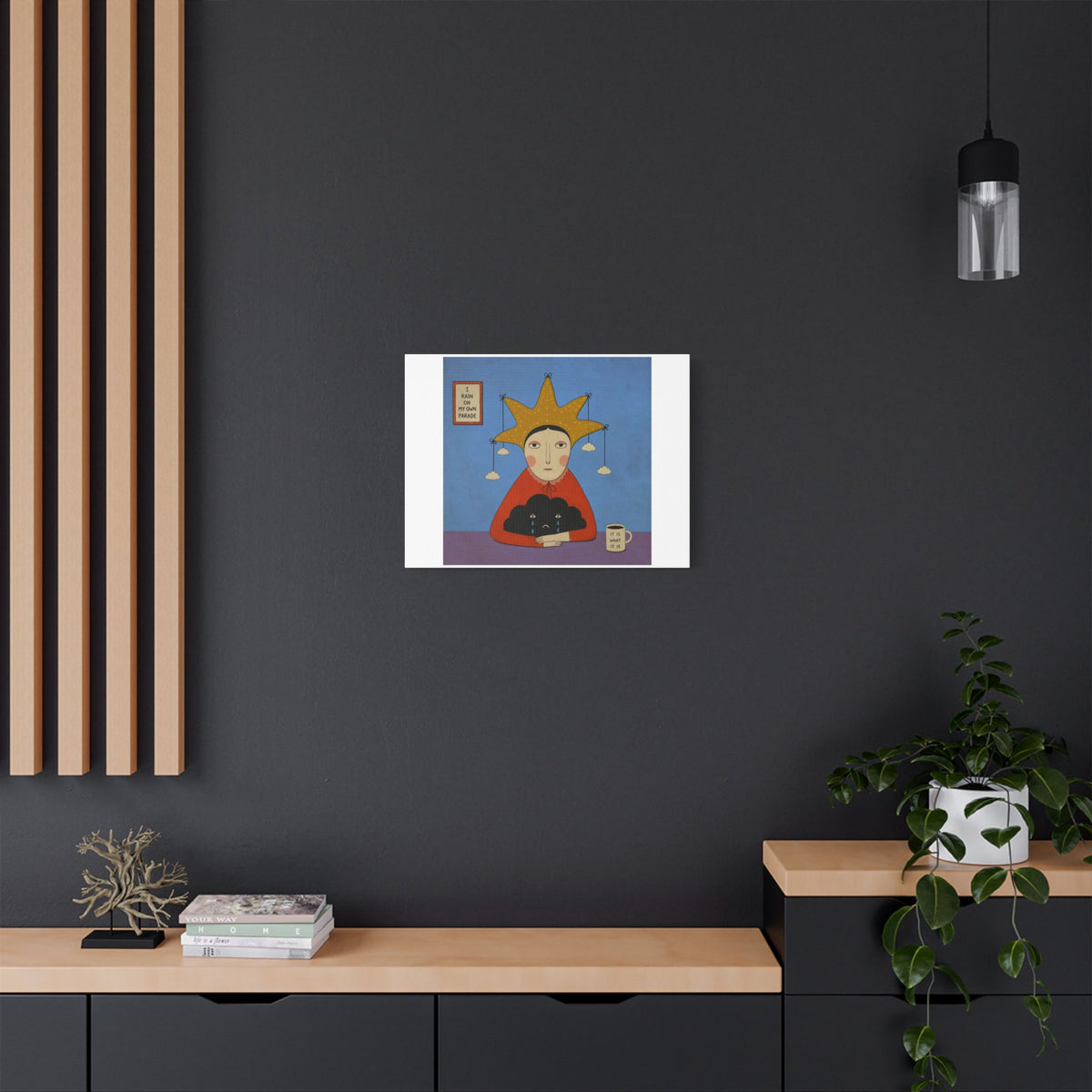 It is What it is, Cartoon Art Print on Canvas
