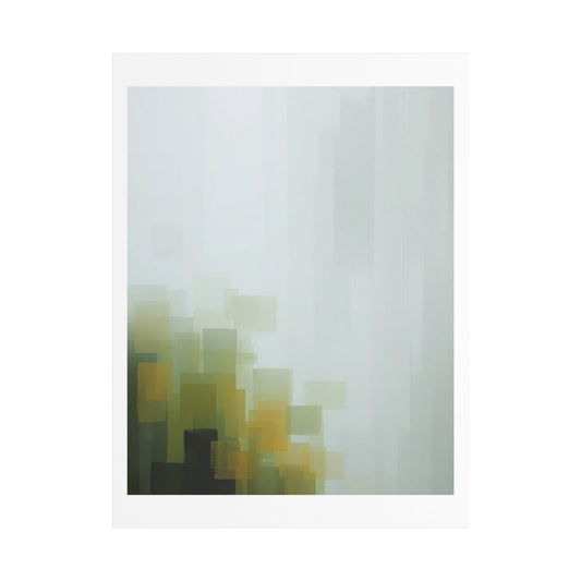 Faded Pastel Abstract Decor Art III 'Designed by AI' Print on Canvas