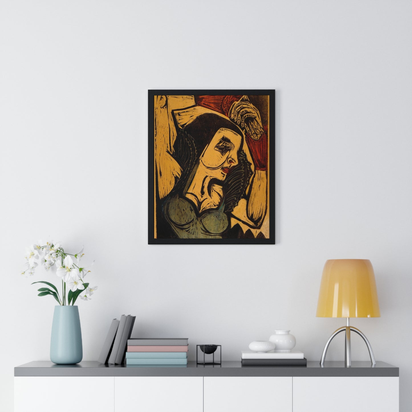 Poster of Nina Hard (1921) by Ernst Ludwig Kirchner from the Original, Framed Art Print