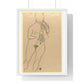 Nude by Egon Schiele, from the Original, Framed Art Print