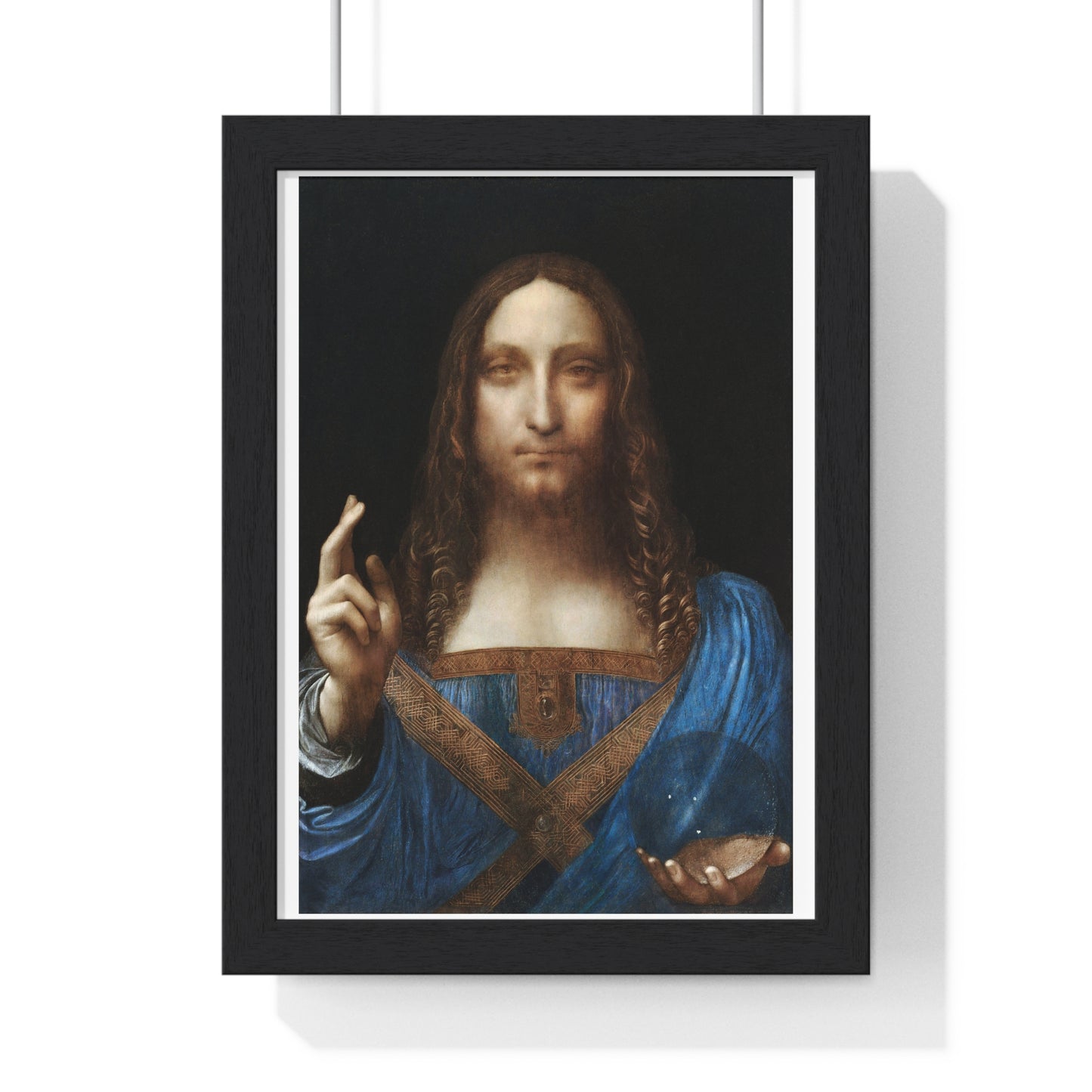 Salvator Mundi (circa 1500) Famous Painting by Vincent van Gogh, from the Original, Framed Art Print