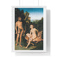 Apollo and Diana (1530) by Lucas Cranach, from the Original, Framed Art Print