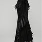 Punk Rave Goth Gorgeous Fishtail Skirt in Black