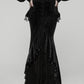 Punk Rave Goth Gorgeous Fishtail Skirt in Black