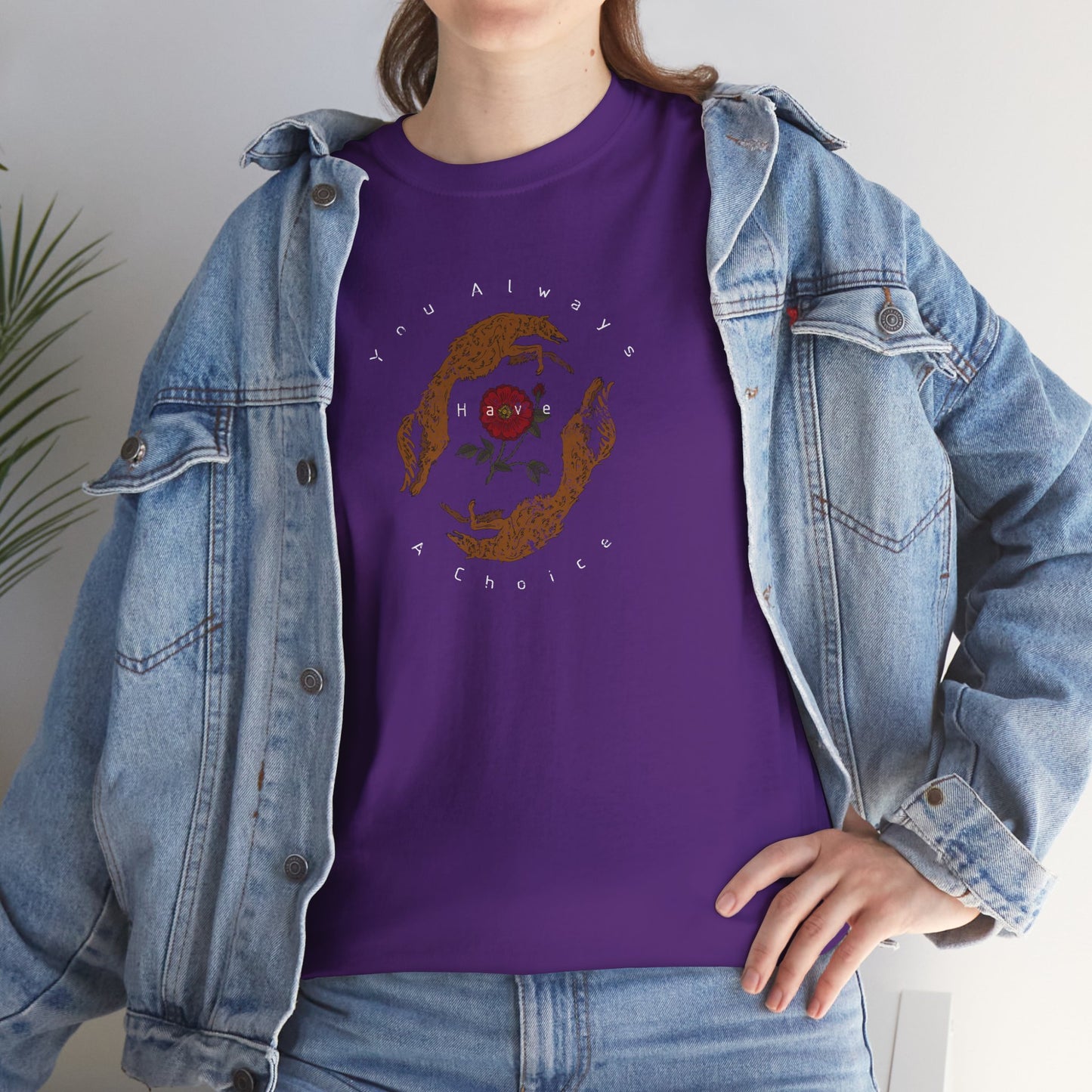 'You Always Have a Choice' Two Dogs Design T-Shirt