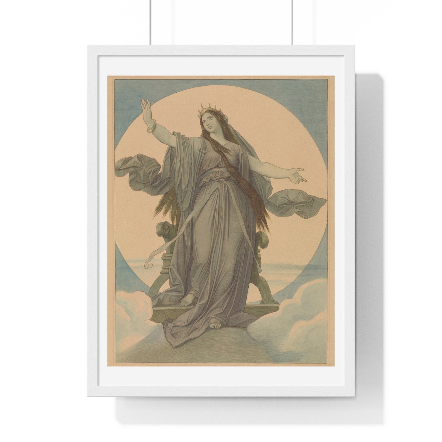 Queen of the Night (1864–1867) by Moritz von Schwind, from the Original, Framed Art Print