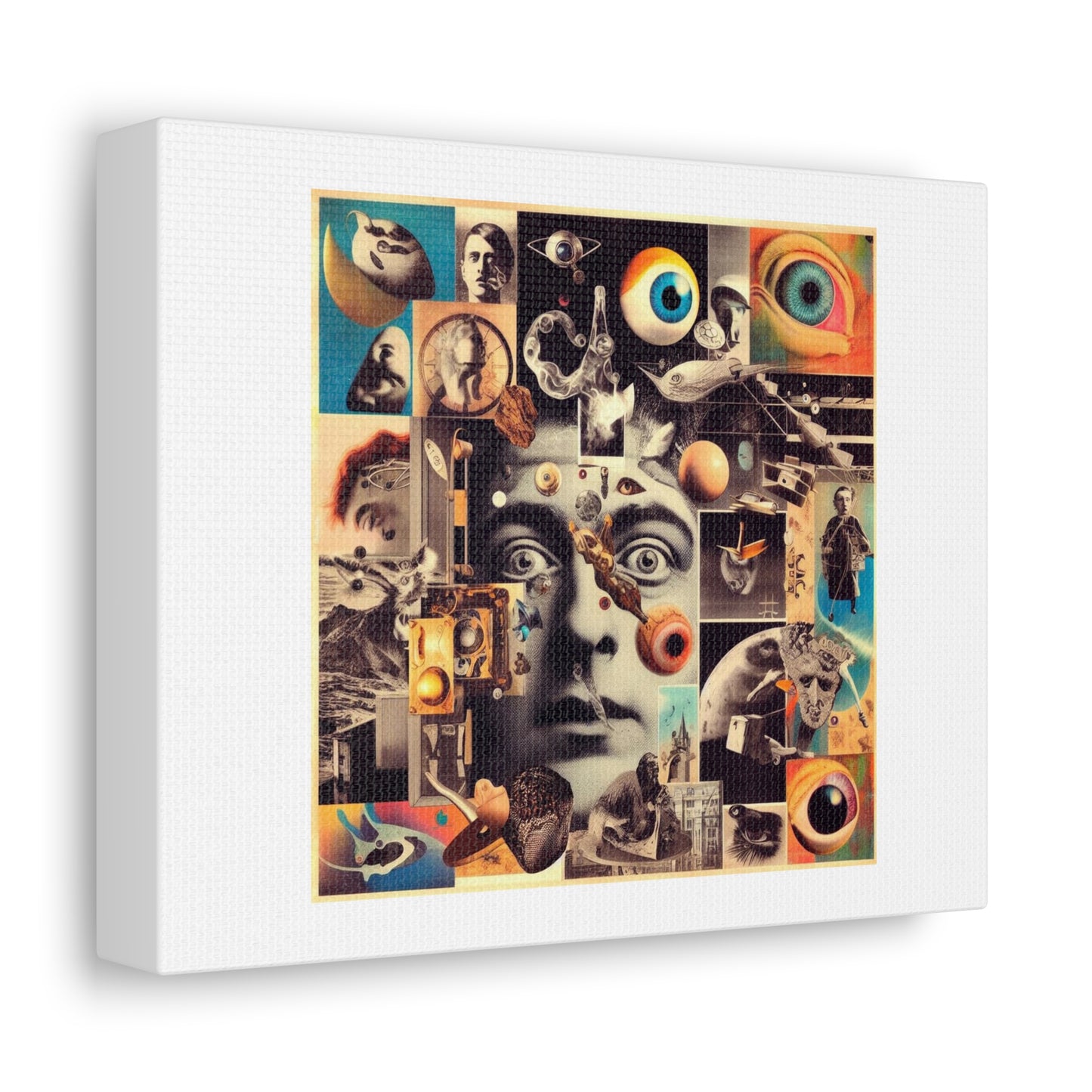 Weird and Disturbing Album Cover Art V 'Designed by AI' Art Print on Canvas