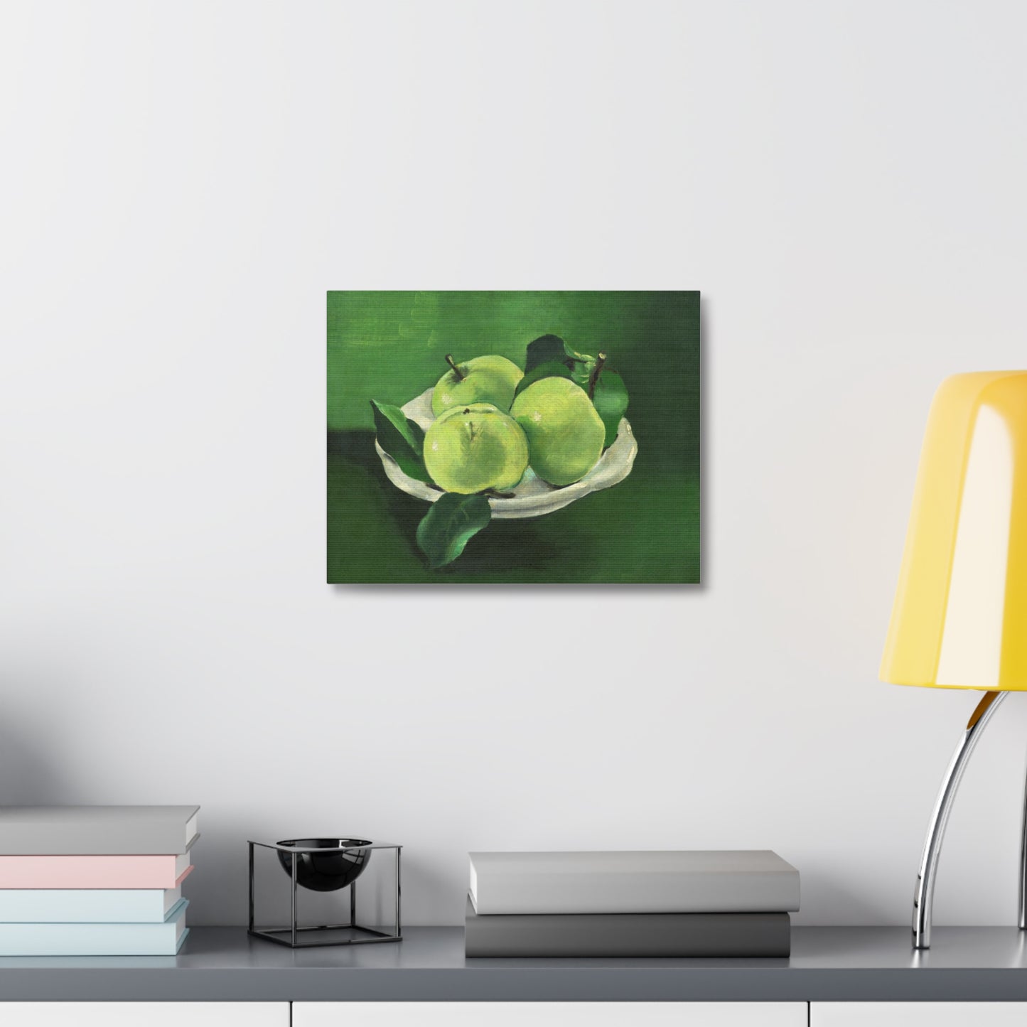 Still Life with Apples (1935) Oil Painting by Mikulas Galanda from the Original, Art Print on Satin Canvas