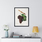 Mourvaison (1910) by Jules Troncy, Vintage Lithograph of Fresh Cluster of Grapes, from the Original, Framed Print