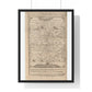 Antique Pictorial Map 'The Journey of Life' (1775) by George Wright from the Original, Framed Art Print