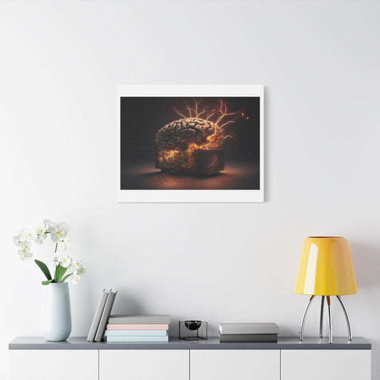Advanced AI 'Designed by AI' Art Print on Canvas