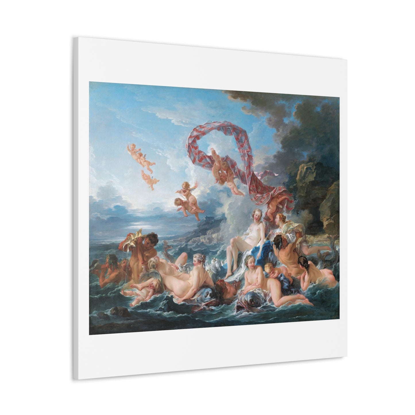 The Triumph of Venus (1740) by François Boucher, Art Print from the Original on Canvas