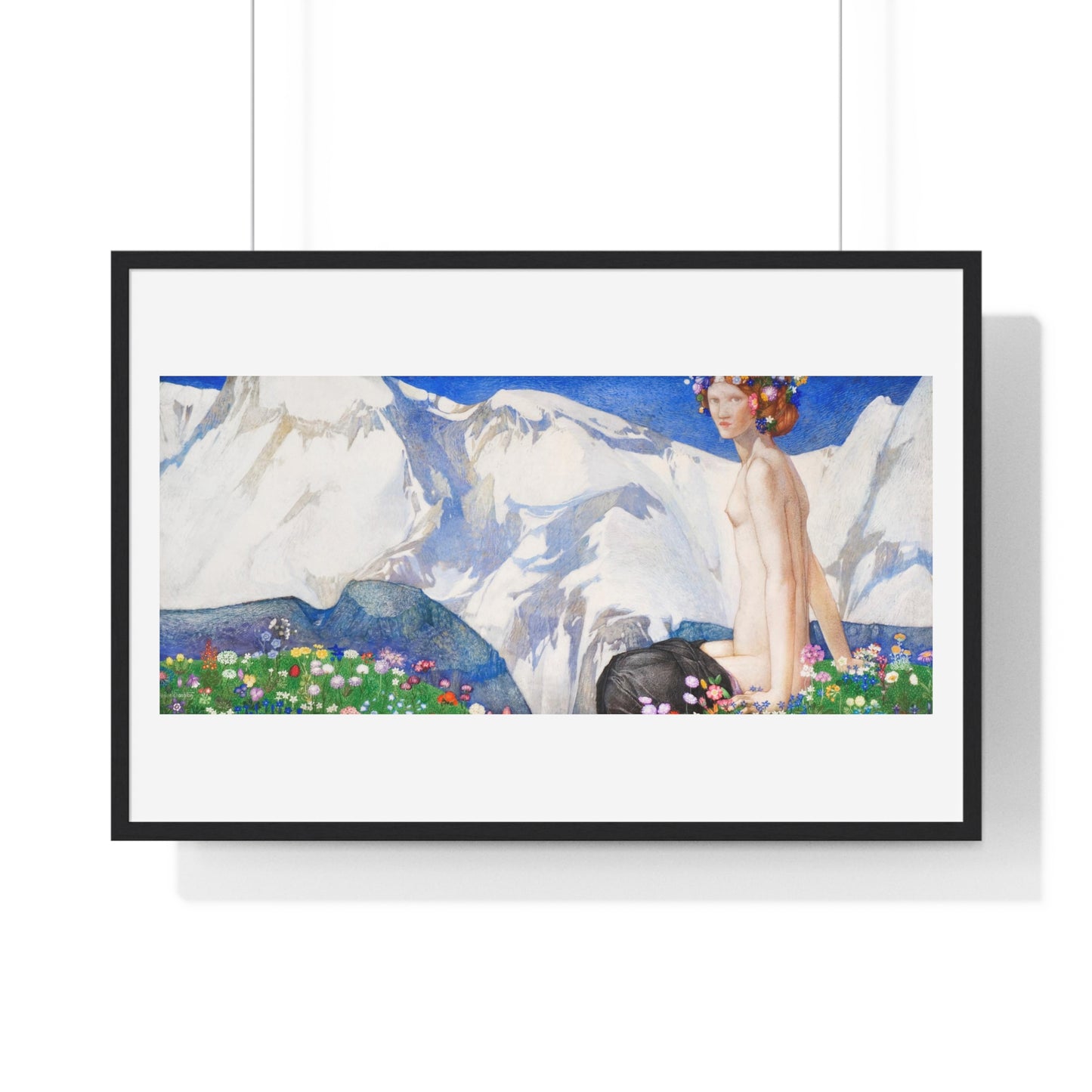 Flora of the Alps (1918) by Edward Reginald Frampton, from the Original, Framed Art Print