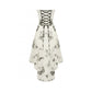 Dark in Love Zosia Punk Gothic Butterfly Embroidered Lace Dress in Beige