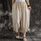 Women's Cotton and Linen Casual Pants, Lantern Trousers