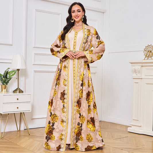 Vireous Women's Party Elegant Two-Piece Evening Gown