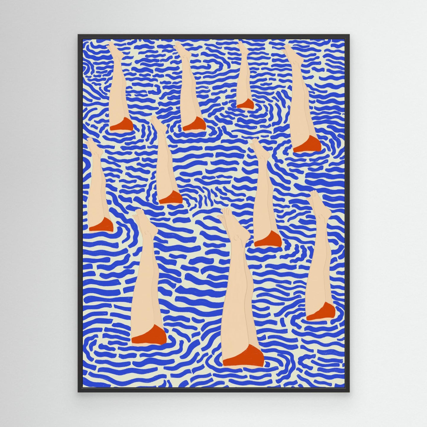 Bañistas by Jota De Jai, Canvas Art Print