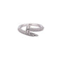 Zirconia Studded Classic Ring, Tension Fit