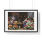 Fruit and Vegetable Market with a Young Fruit Seller (1650–1660) by Jan van Kessel, from the Original, Framed Print