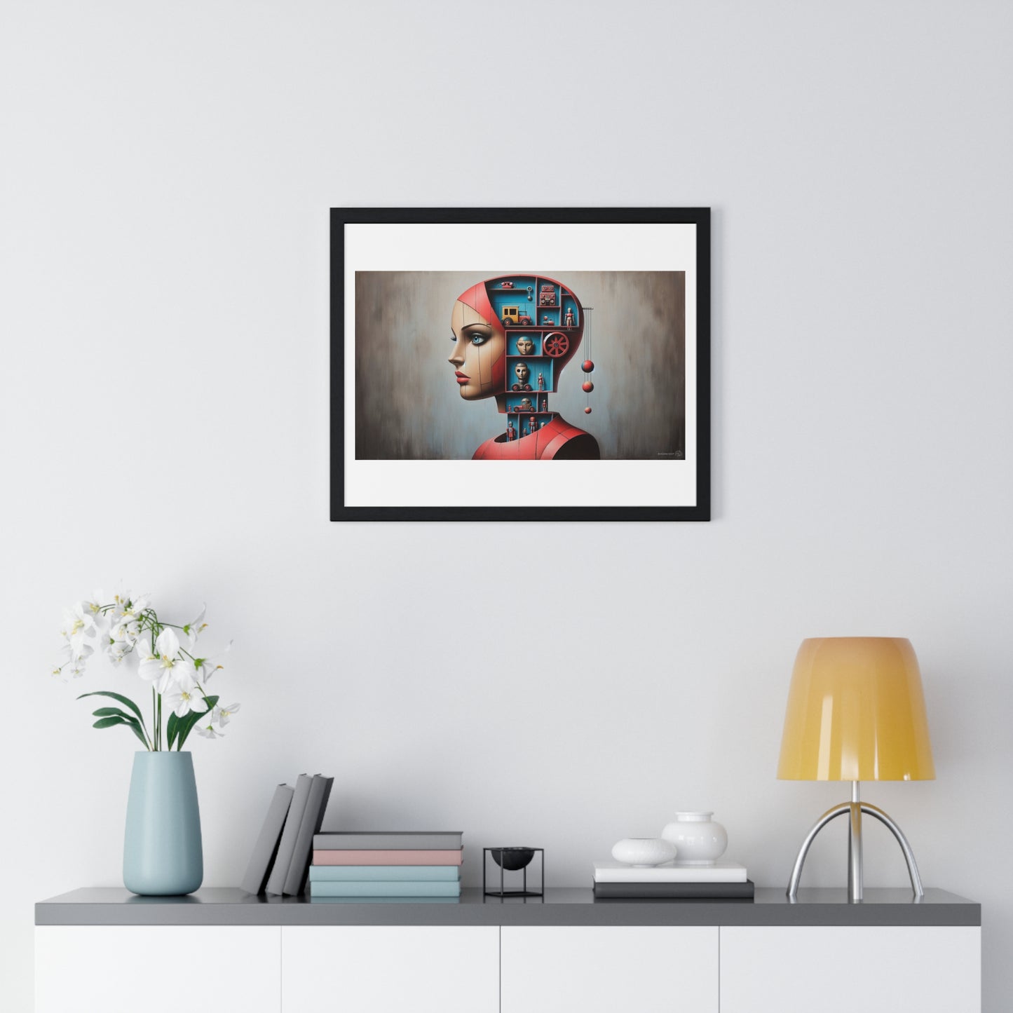 All is Within You, Abstract Art 'Designed by AI' Framed Print