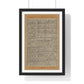 Stamped Images of the Wisdom King Fudō (Acala), Antique Japanese Scroll, from the Original, Framed Art Print