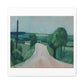 Road Near Fåborg on Funen (1920) by Harald Giersing from the Original, Art Print on Canvas