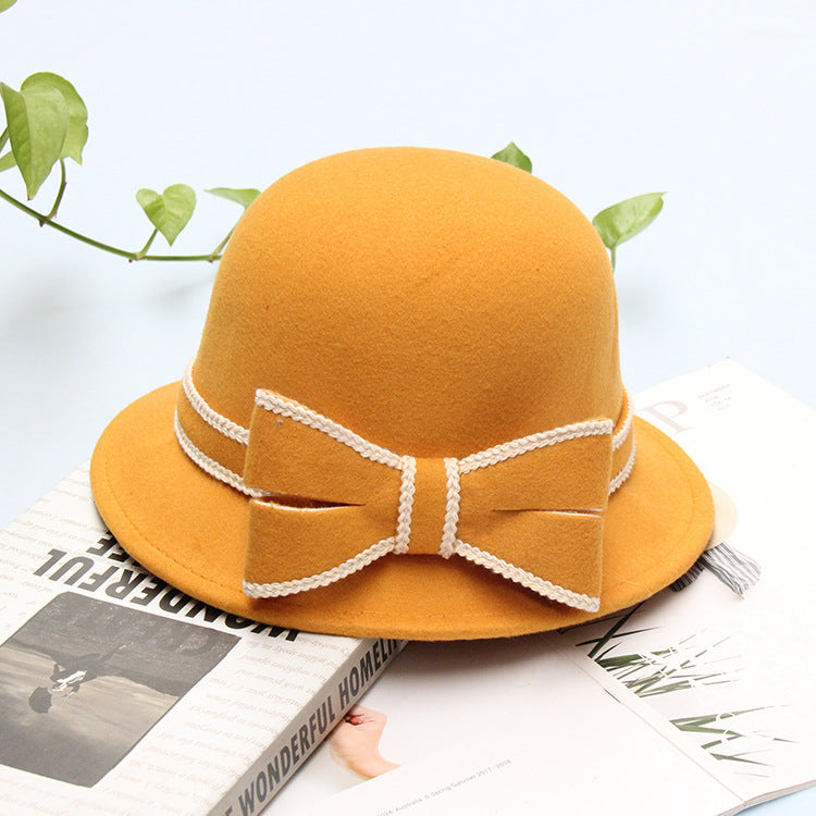 Women's Stitched Bow Hat, Multi Colours