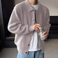 Retro Fashion Solid Colour Minimalist Men's Cardigan