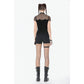 Dark in Love Dark Punk Mesh Chain Layered Top