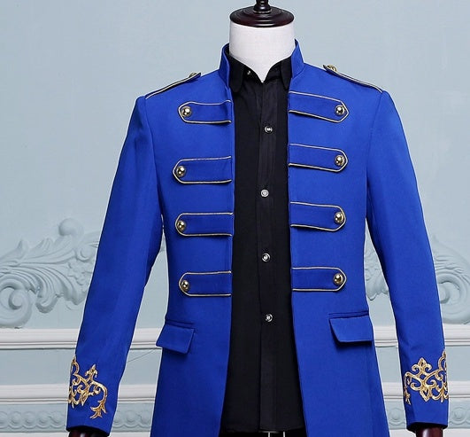 Vintage Elizabethan Inspired Men's Military Blazer