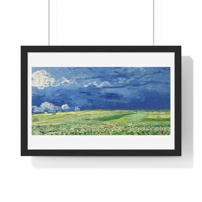 Wheatfield Under Thunderclouds (1890) by Vincent Van Gogh, from the Original, Framed Art Print