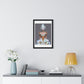 Ice Cream Girl, Abstract Art 'Designed by AI' Framed Print