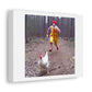 Ronald McDonald and the Chicken Massacre, Art Print 'Designed by AI' on Canvas