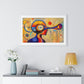 Mindful of Time, in the Style of Wassily Kandinsky 'Designed by AI' Framed Art Print