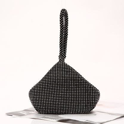 Diamond-Studded Evening Bag Women's Clutch Fashion Soft Bag