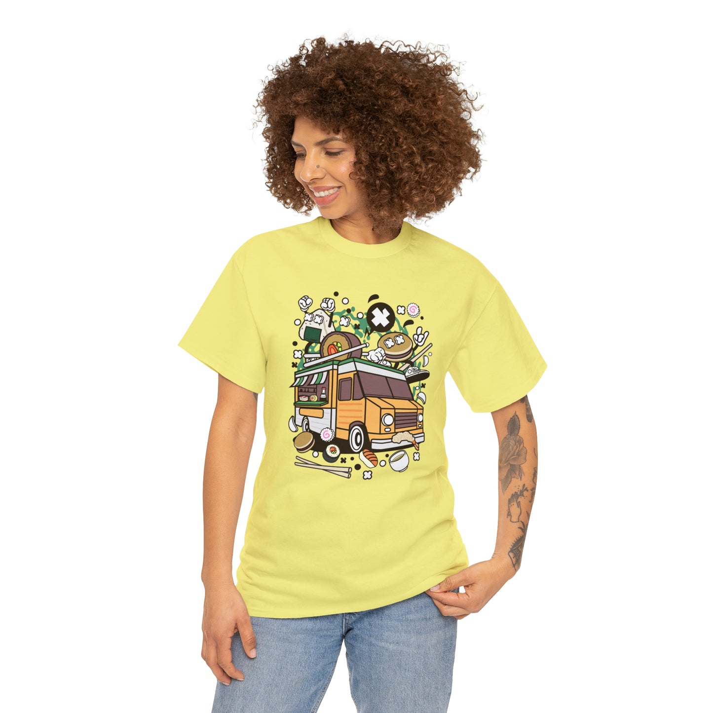 Japanese Food Van Cartoon T-Shirt