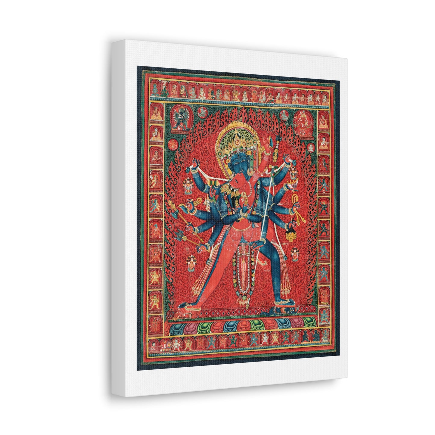 Chakrasamvara and Consort Vajravarahi (1450–1500) Canvas Art Print from the Original