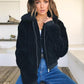 Vireous Camel Fleece Women's Bomber-Style Jacket