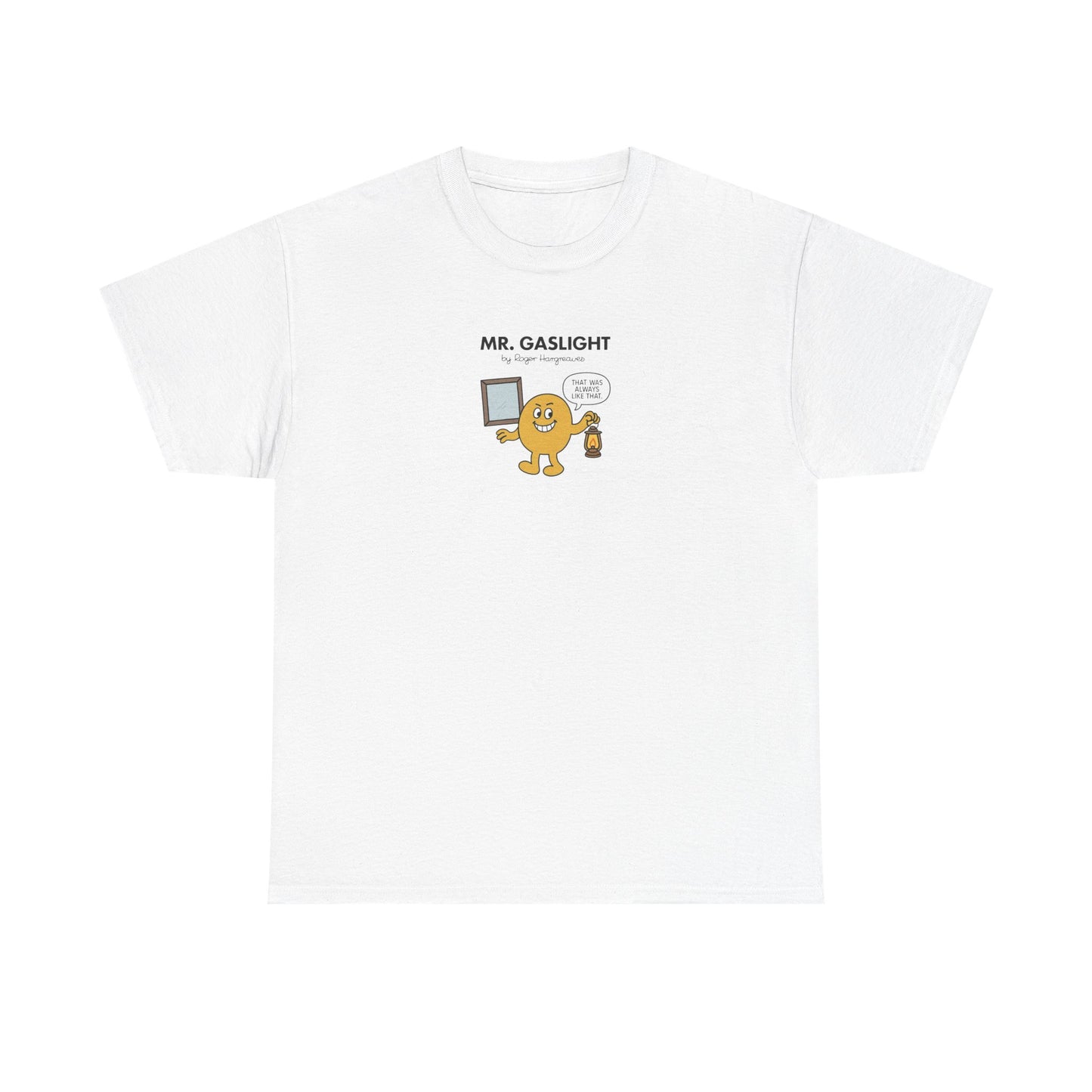 Mr Gaslight, Funny Mr Men Cartoon Art T-Shirt