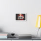 Woman Showing Her Bra, Photographic Art 'Designed by AI', Print on Canvas
