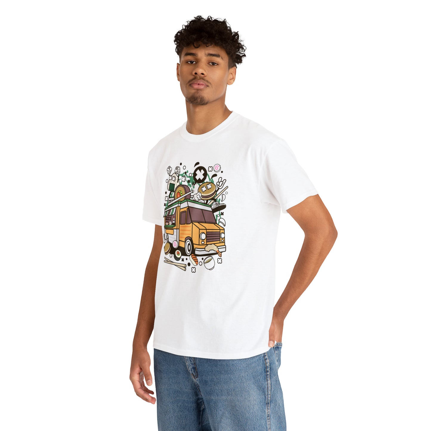 Japanese Food Van Cartoon T-Shirt