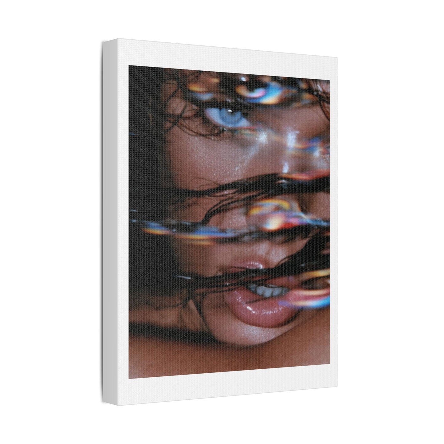 Glitch in the Matrix, Fashion Art Print on Canvas, Stretched