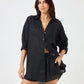 Vireous Loose-Fitting Women's Cotton Summer Shirt