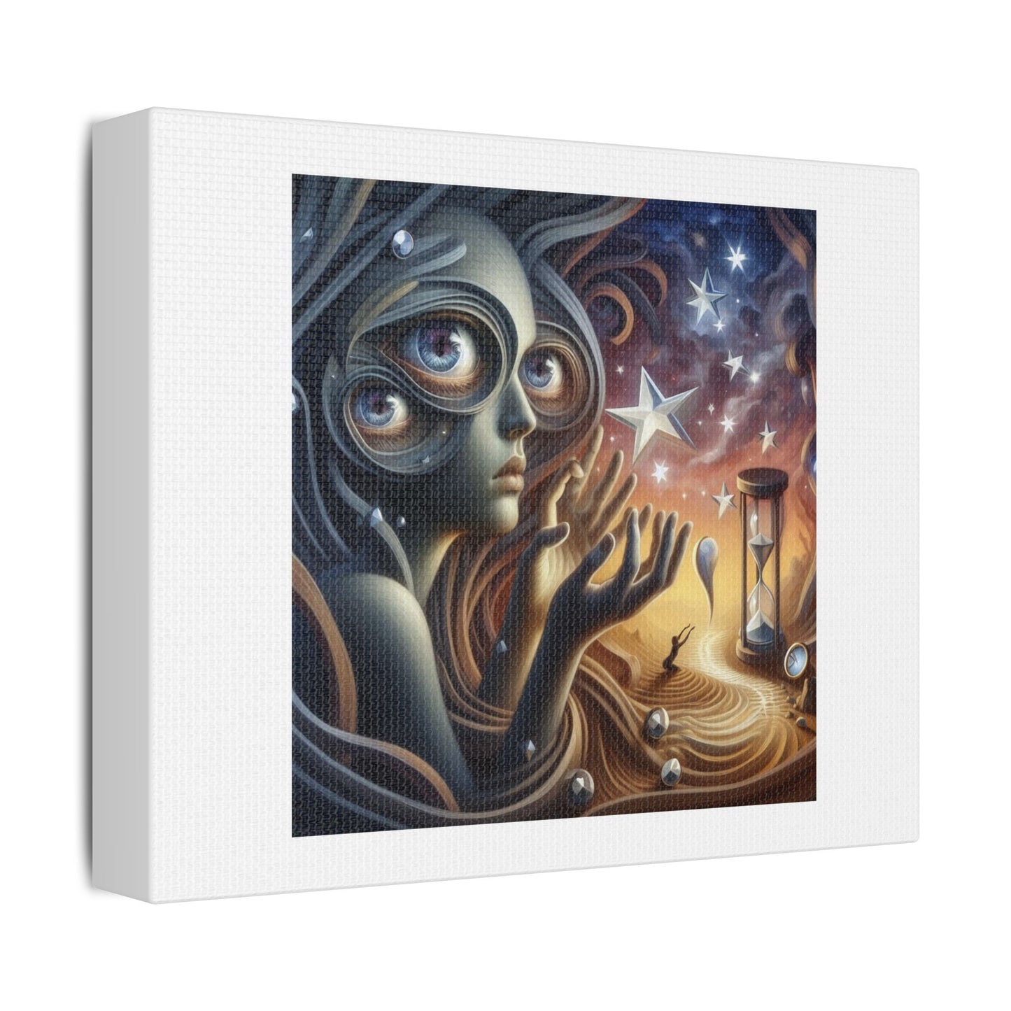 Surrealistic Representation of the Quality of Envy 'Designed by AI' Art Print on Canvas