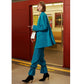 Women's Fashion Pants Suit, Retro Jacket